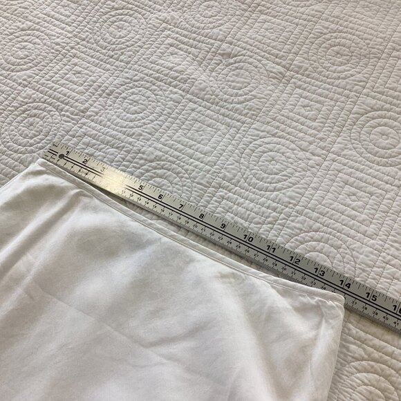 Ann Taylor White & Green Embroidered A-Line Fit and Flare Skirt Size 6 - Picture 9 of 14